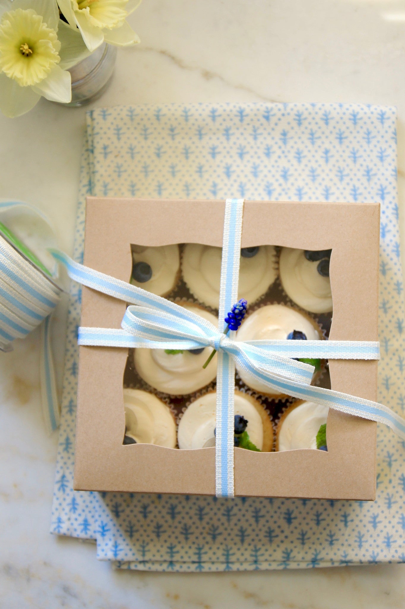 Kraft Window Boxes Large | set of 5