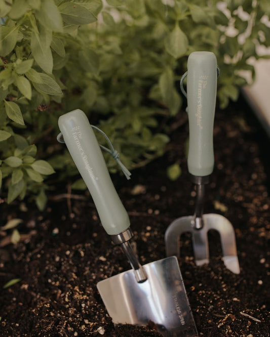 Jadeite Wooden Garden Tool Set