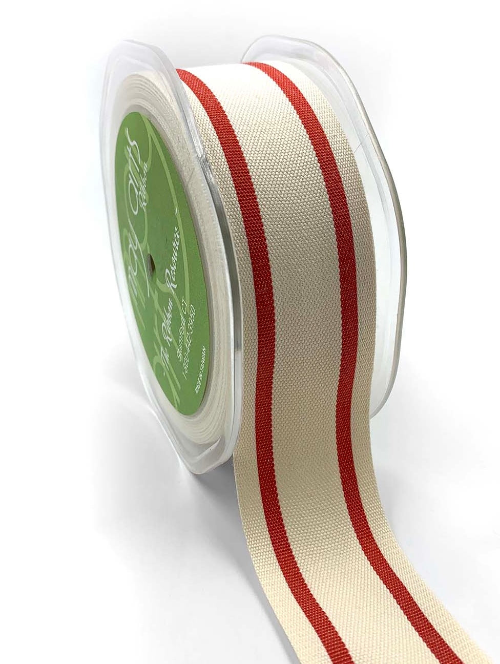 Cotton Stripe Red Ribbon