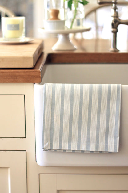 JSH Stripe in English Blue Tea Towels