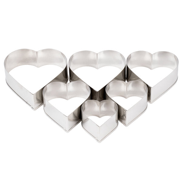 Cookie Cutter - Hearts - Set of 5