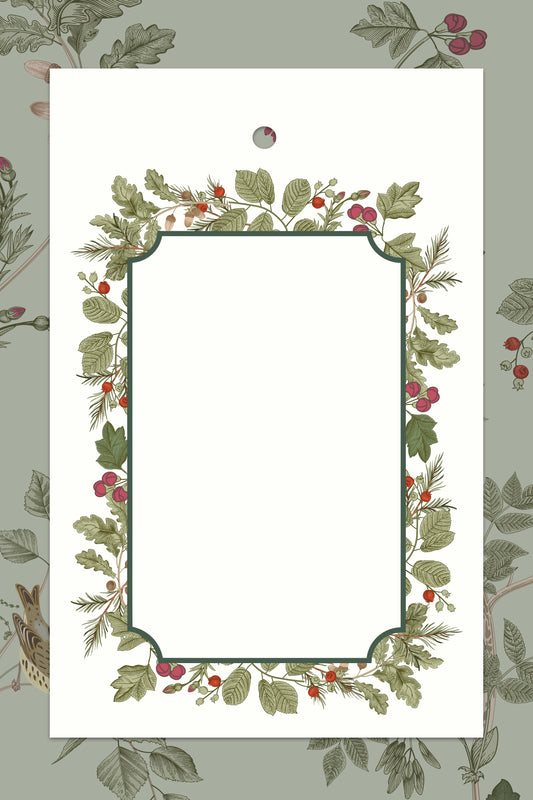 Botanical Border Tags