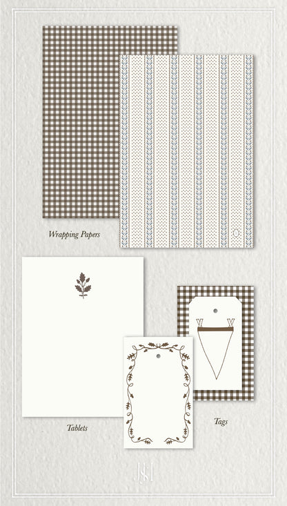 Oak Leaf Crest Tags