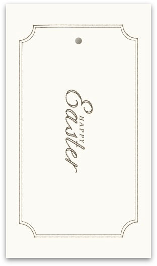 Happy Easter Tags in Chocolate