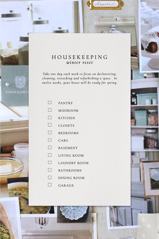 Free - Housekeeping Winter Reset Checklist
