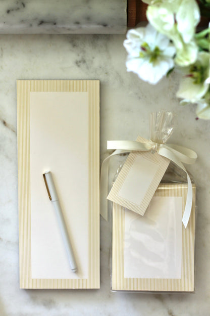 Oxford Stripe Tablets in Butter