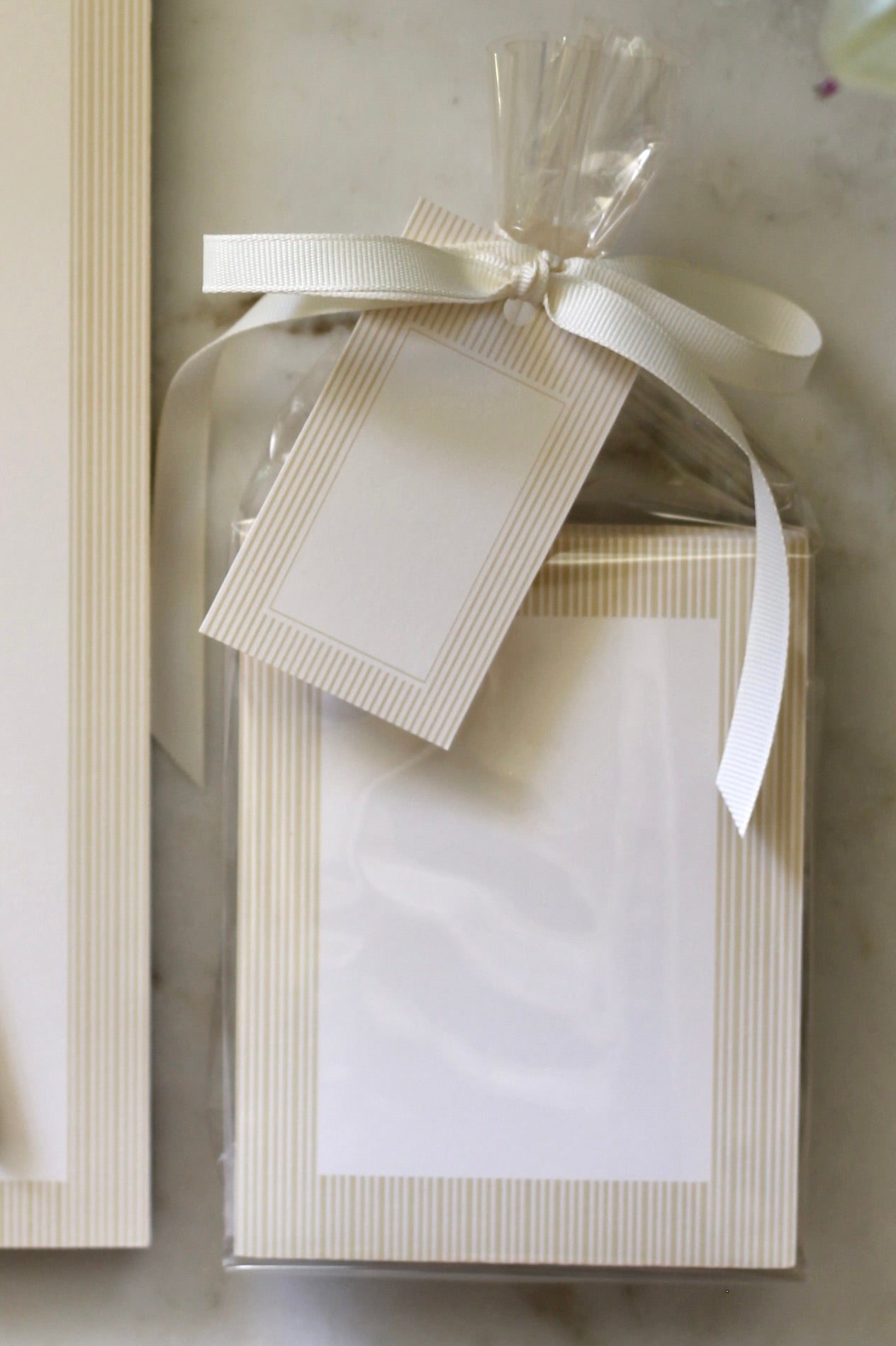 Oxford Stripe Tablets in Butter