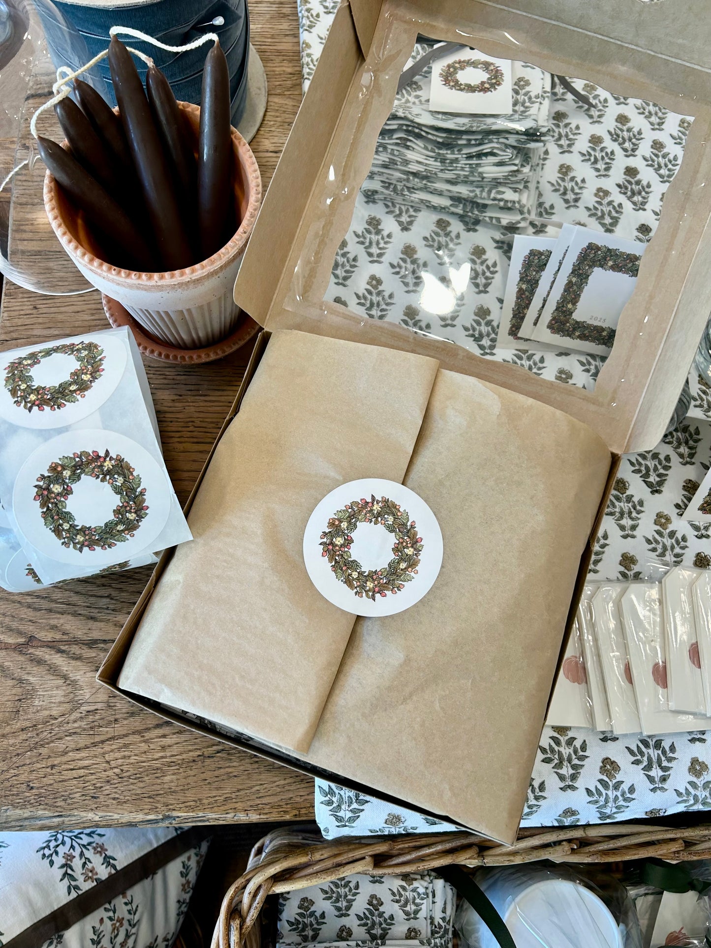 Harvest Wreath Stickers - Set of 10