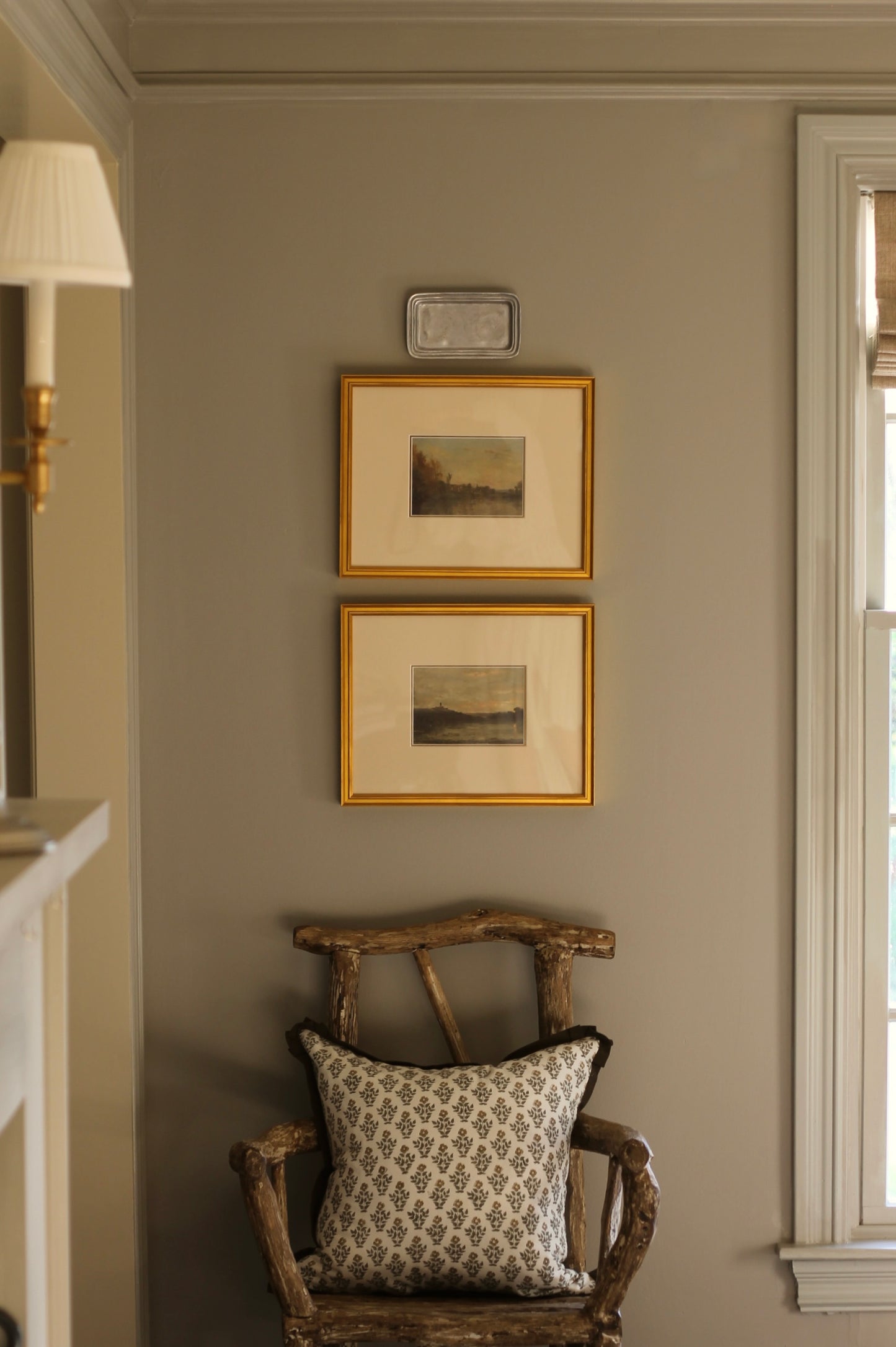 Gold Accent Mat Boards - Beige Textured with Gold Interior