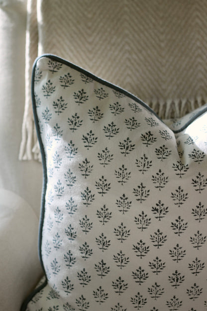 Privet Berry in Navy Pillow Covers