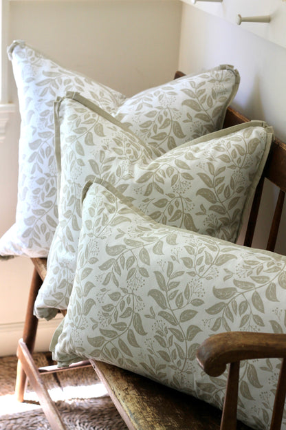 Privet Hedge Pillow Covers in Cream | 3 sizes