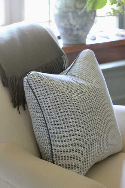 Tucked Corner Pillows - Navy