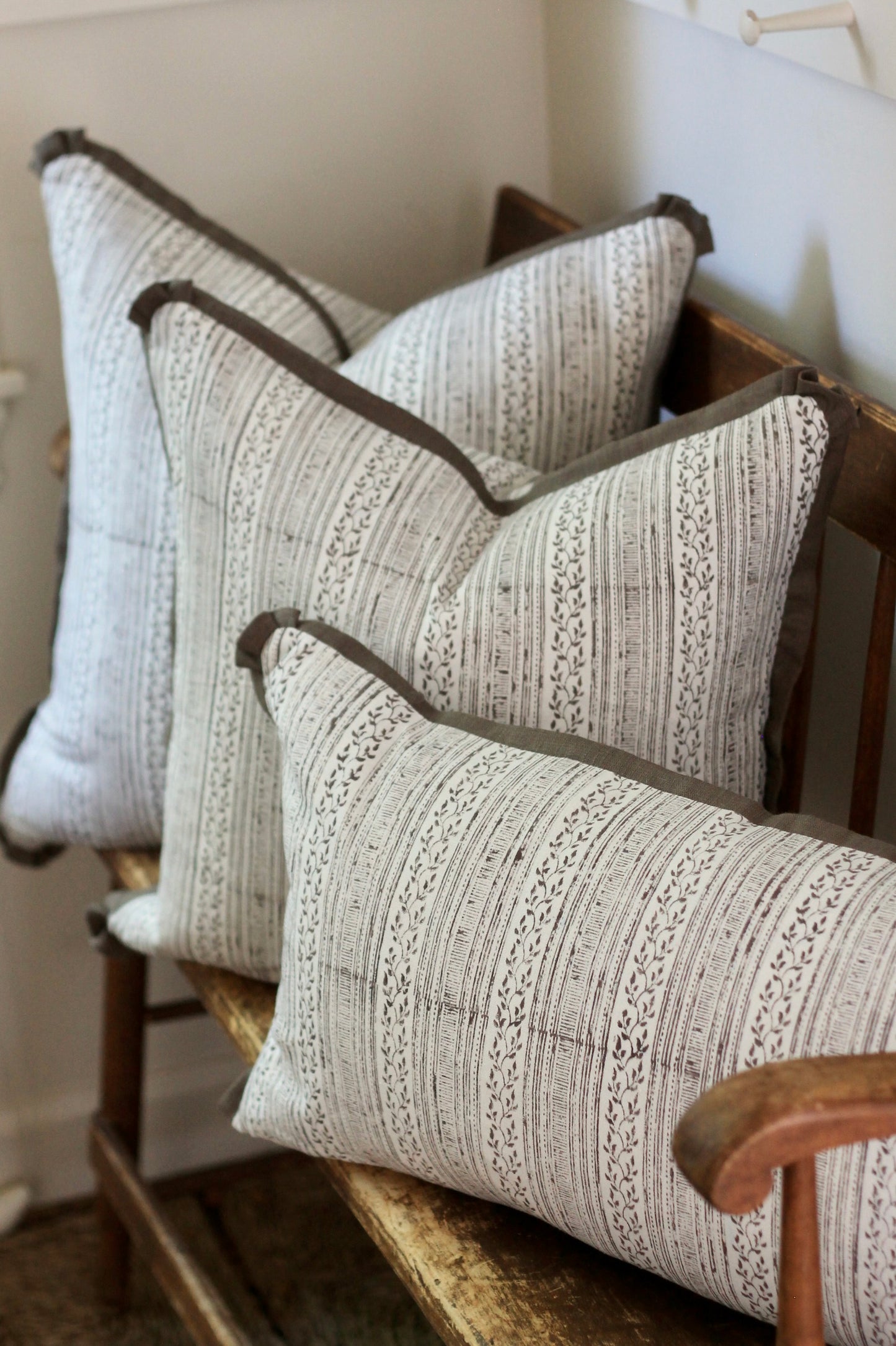 Claire Pillow Covers in Walnut