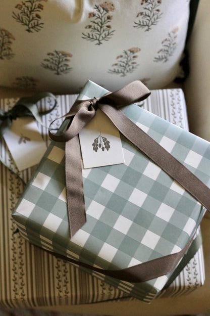 Mason Wrapping Paper in Pewter