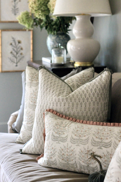 Hannah in Heirloom Pillow Covers | Sienna Trimmed Rectangle