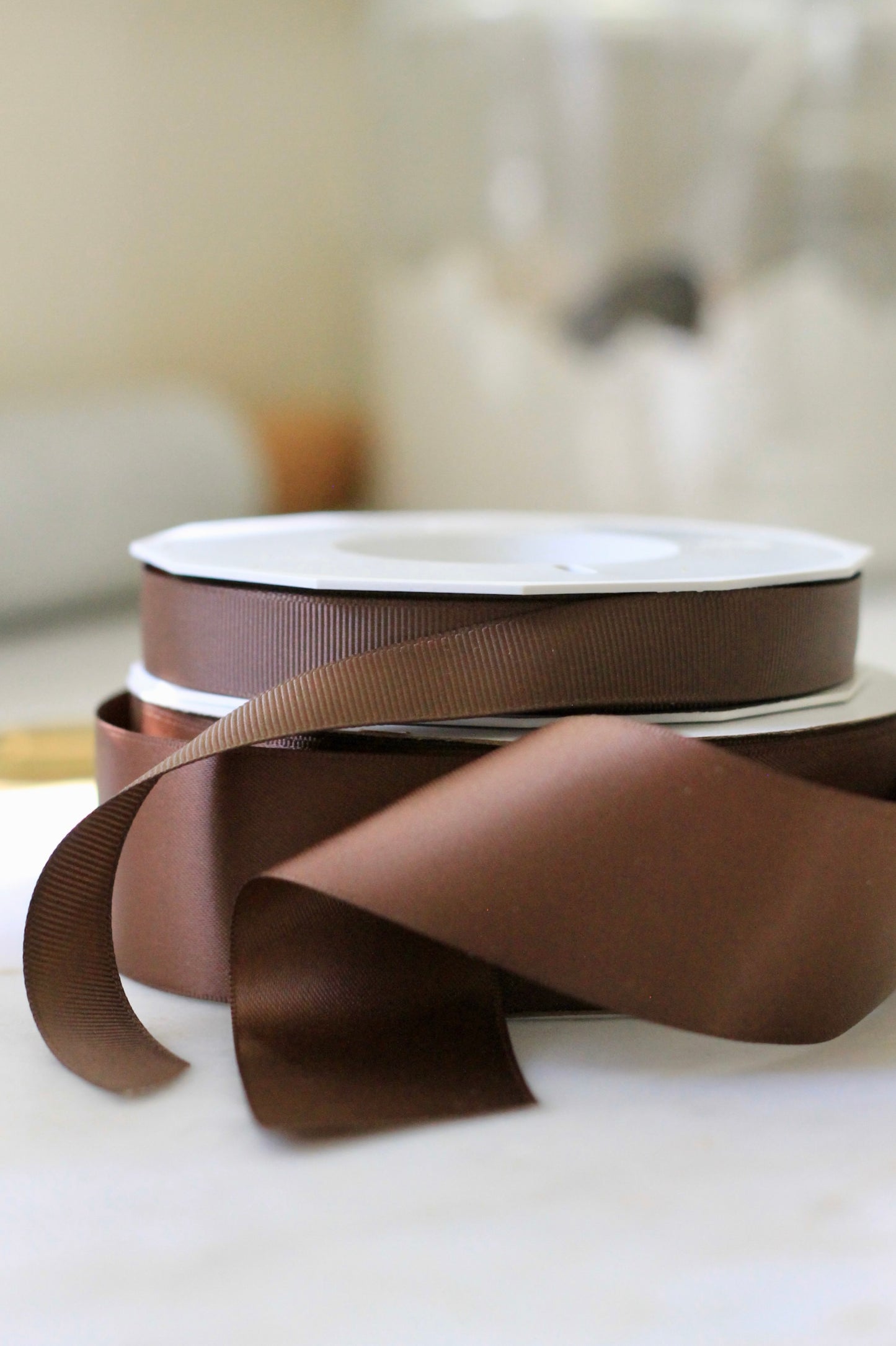 Chocolate Brown Ribbon | Satin & Grosgrain