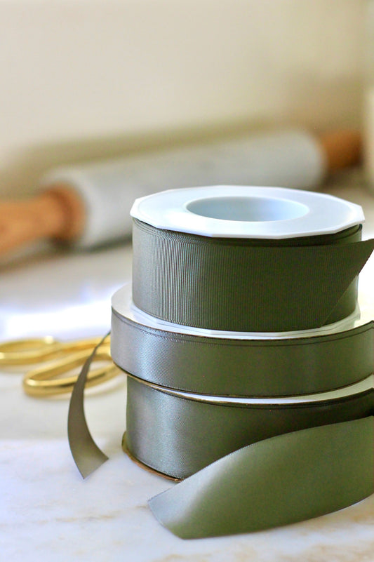 Moss Ribbon | Satin & Grosgrain