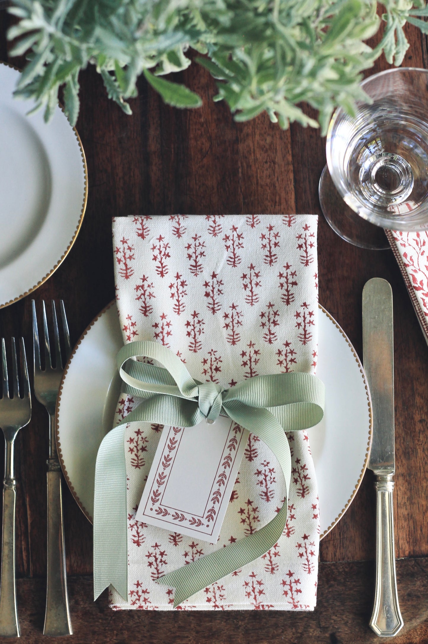 Emma in Red Napkins