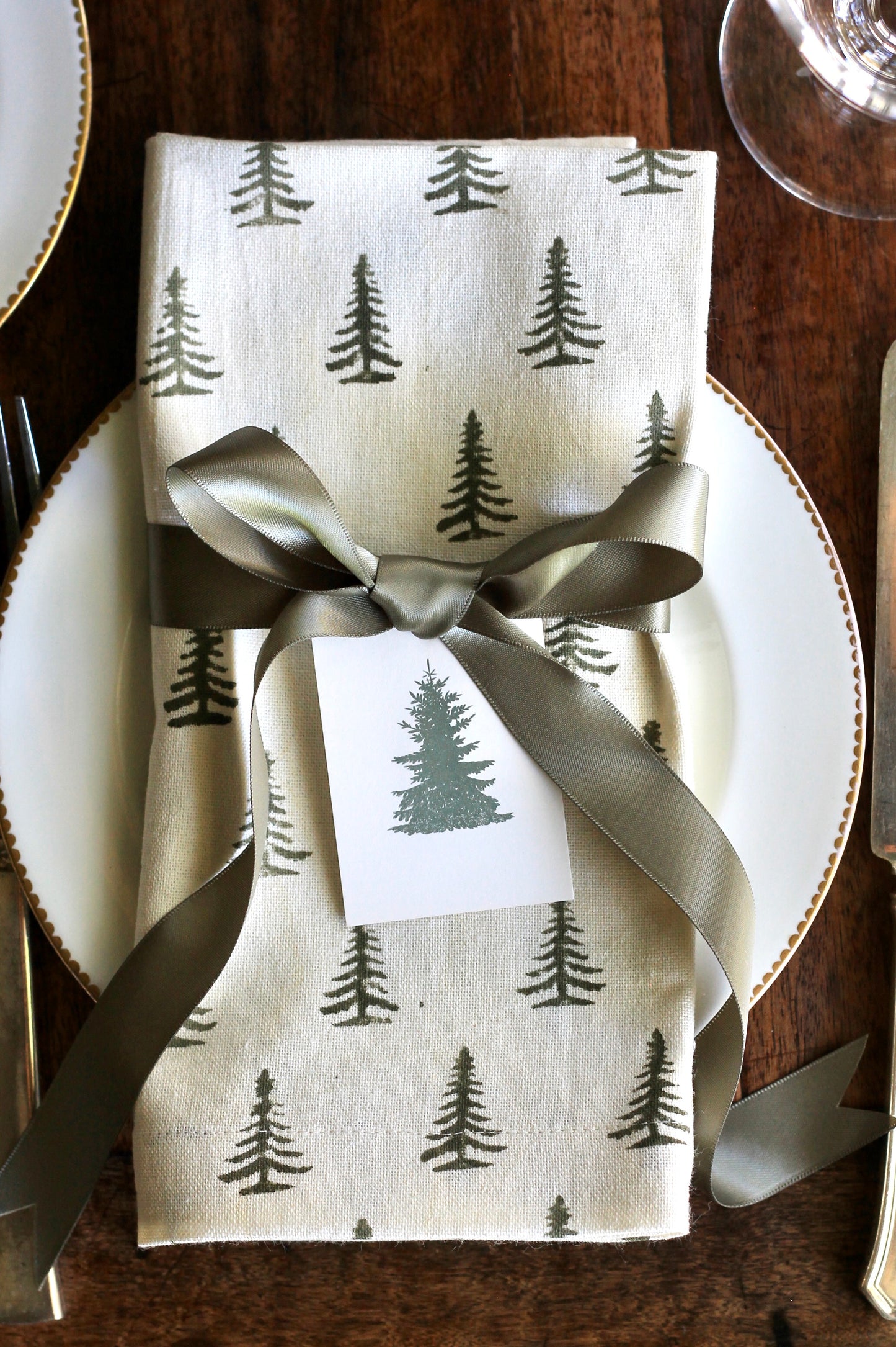 "Tree Hunt" Napkins & Table Linens