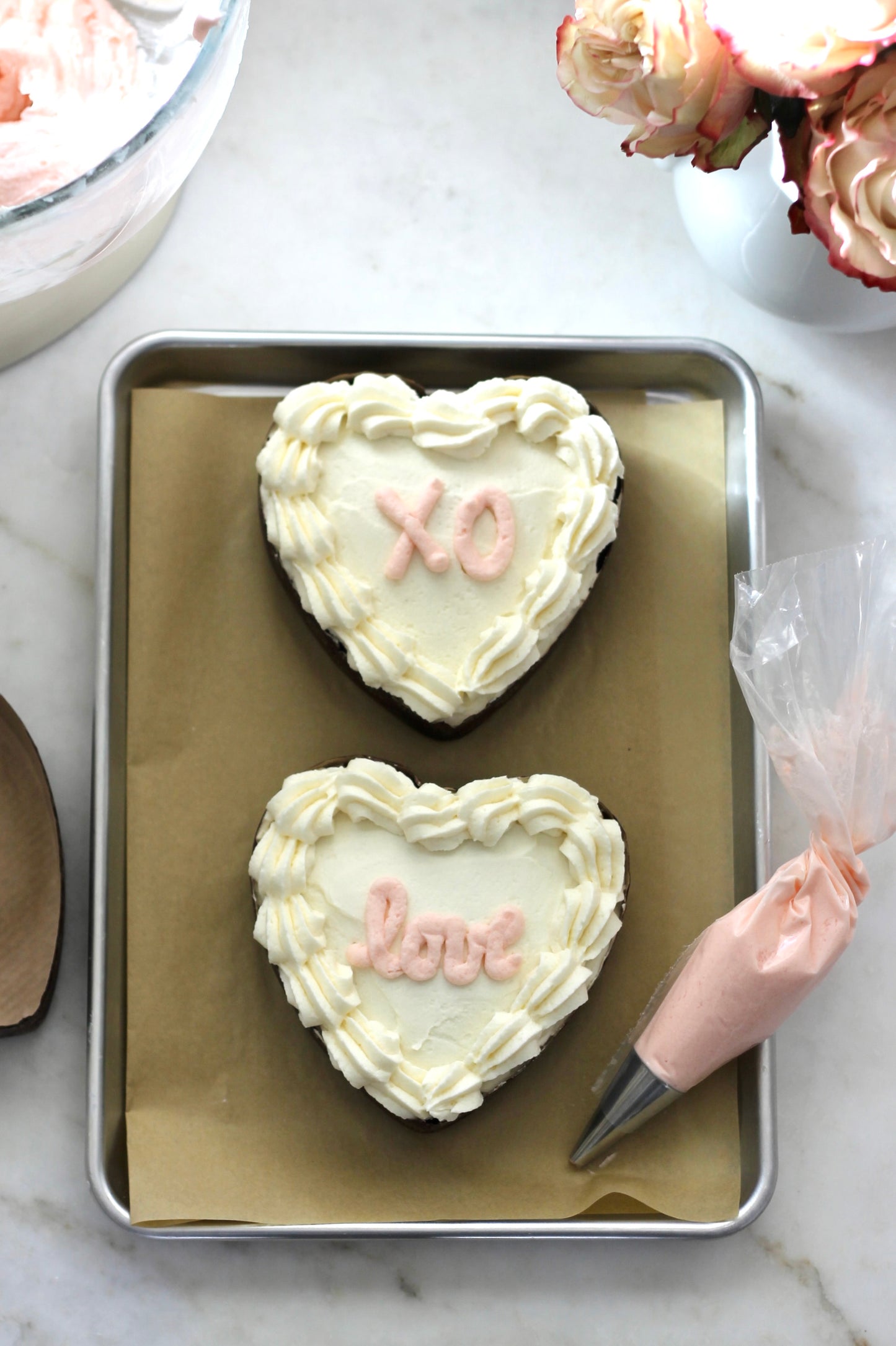 Paper Heart Cake Molds - Set of 5