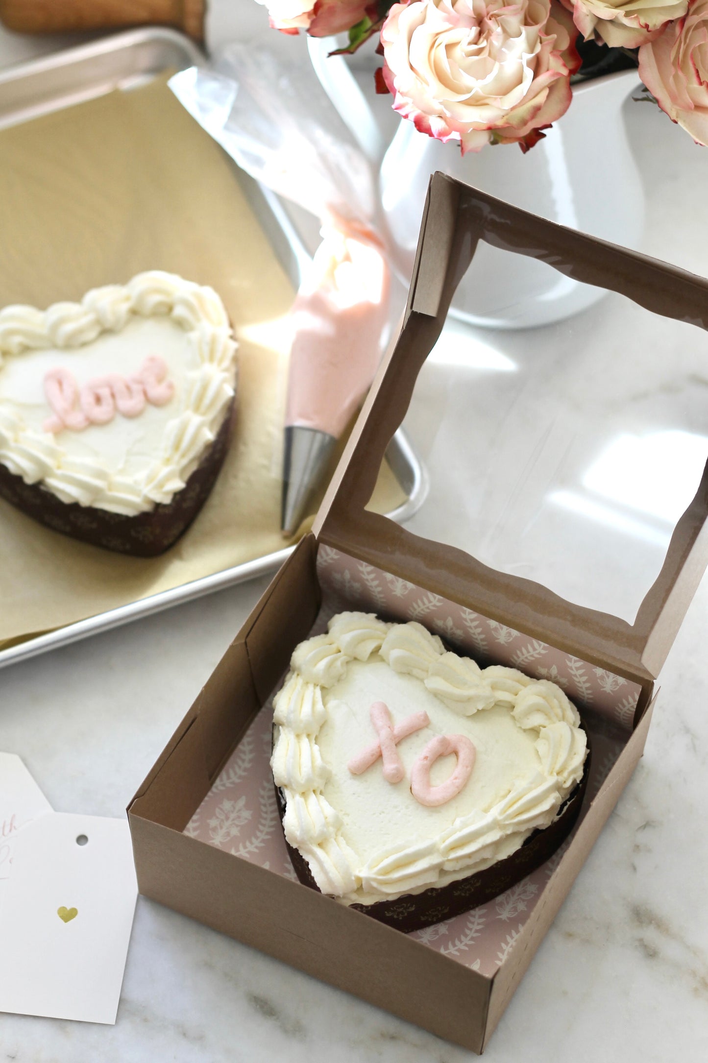 Paper Heart Cake Molds - Set of 5