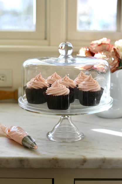 Glass Cake Stand & Dome