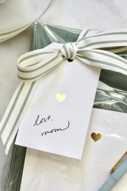 Gold Foil Heart Tags & Tablets