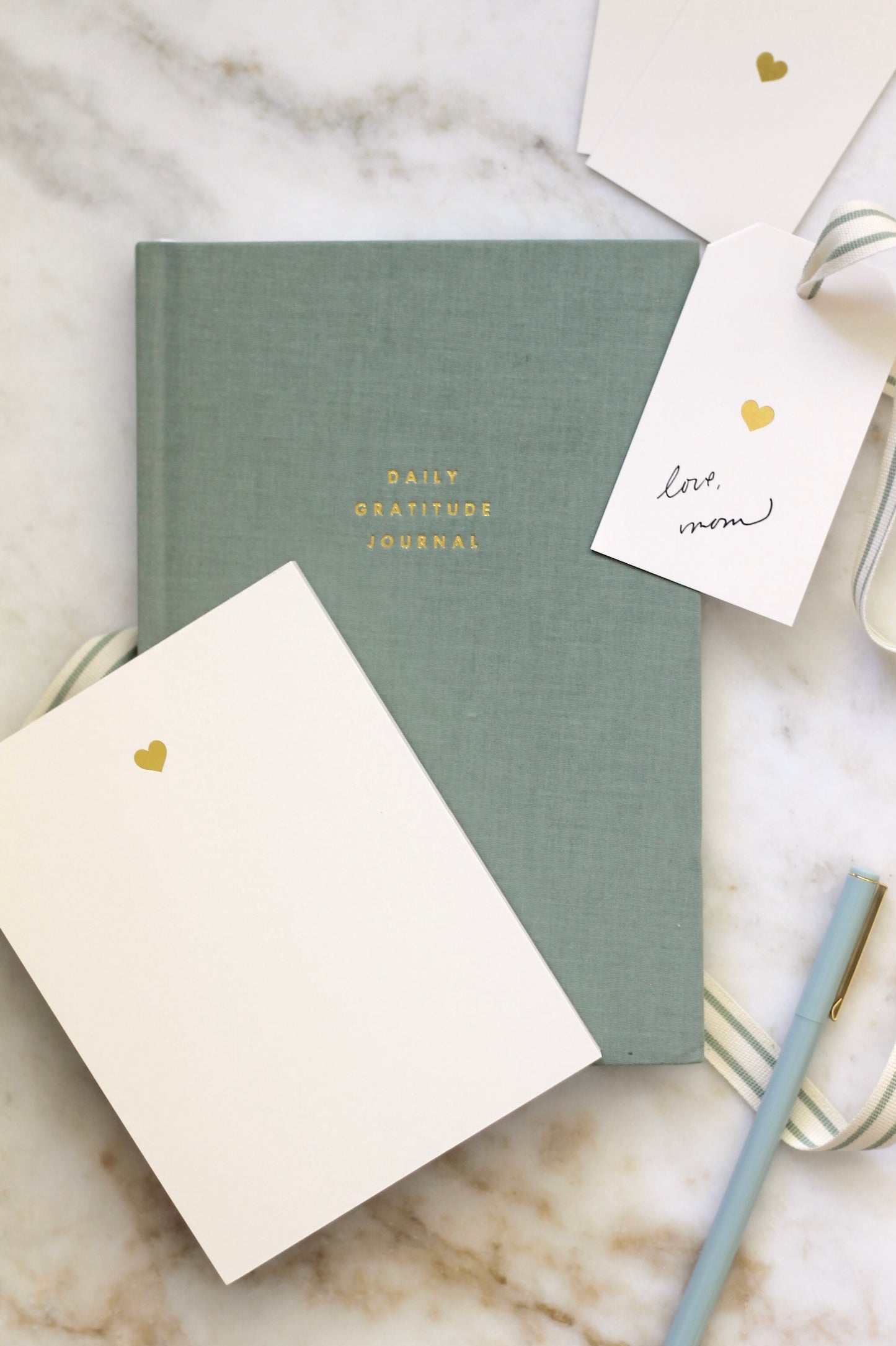 Linen Gratitude Journal - Rose