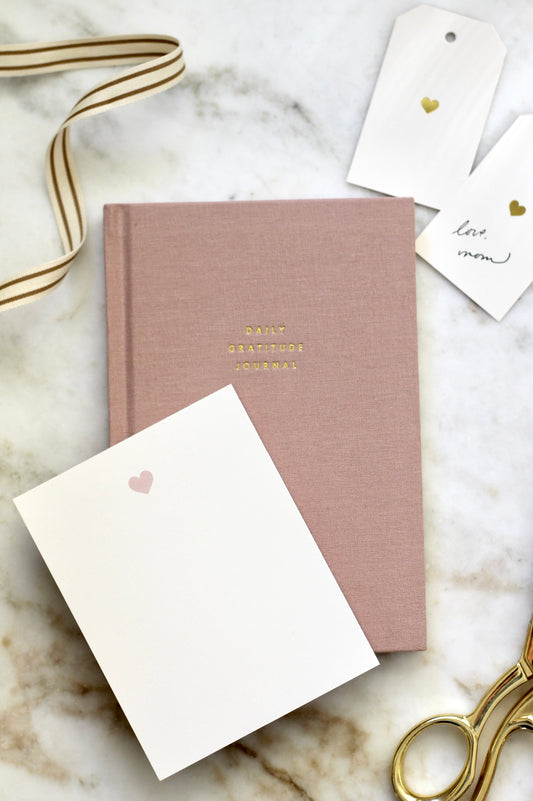 Linen Gratitude Journal - Rose