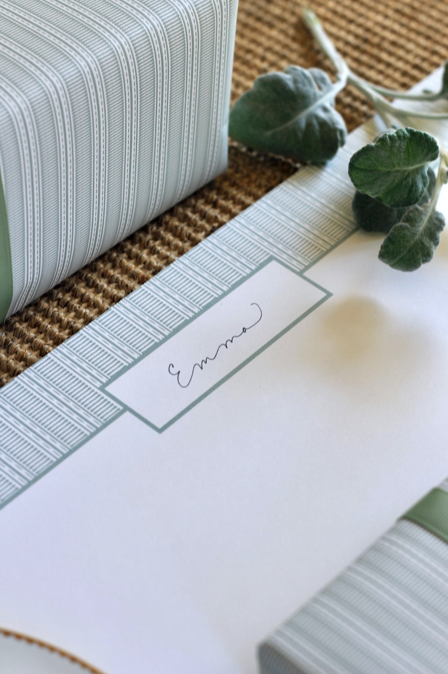 Paper Placemats - Grosgrain Stripe