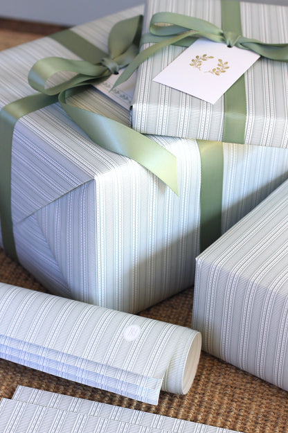 Grosgrain Stripe Wrapping Papers - 4 sheets