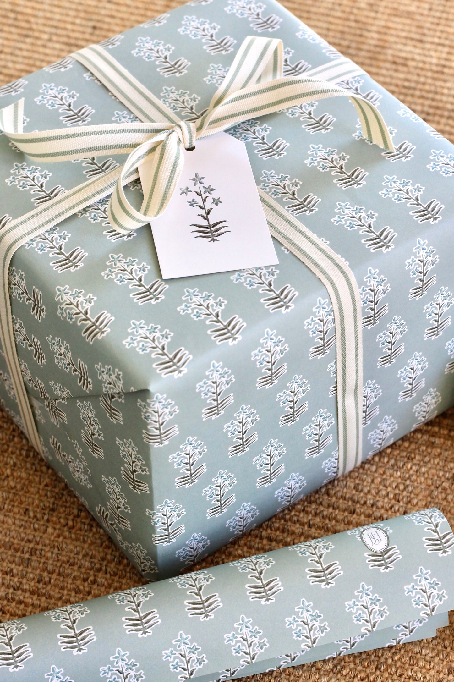 Emma Flower Wrapping Papers - 4 sheets