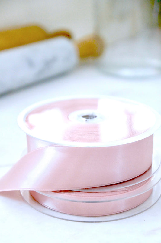 Powder Pink Satin Ribbon | 2 sizes