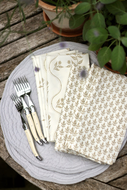 Quilted Placemats | Grey