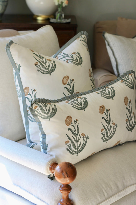 Amanda in Natural Pillow Covers