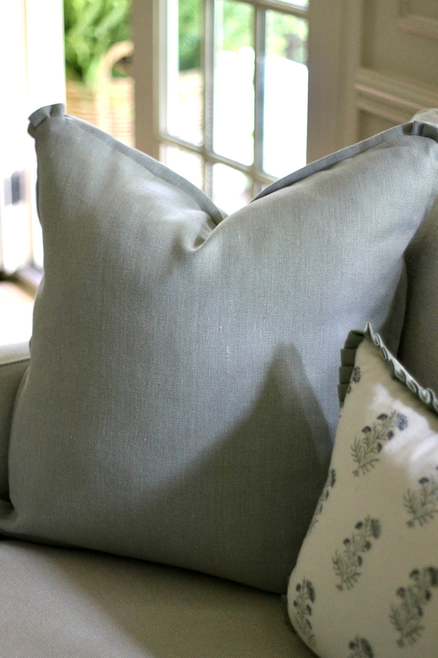 Silver Sage Linen Pillow Covers