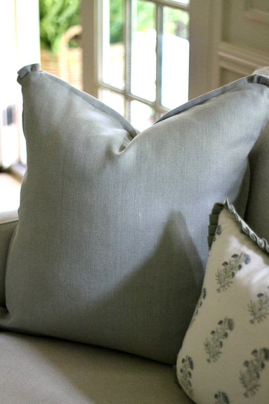Silver Sage Linen Pillow Covers