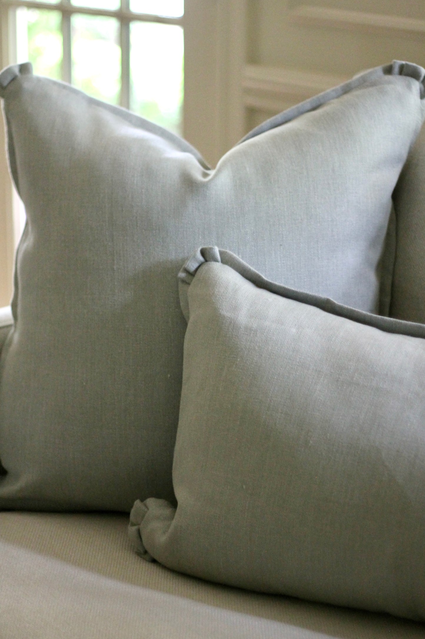 Silver Sage Linen Pillow Covers