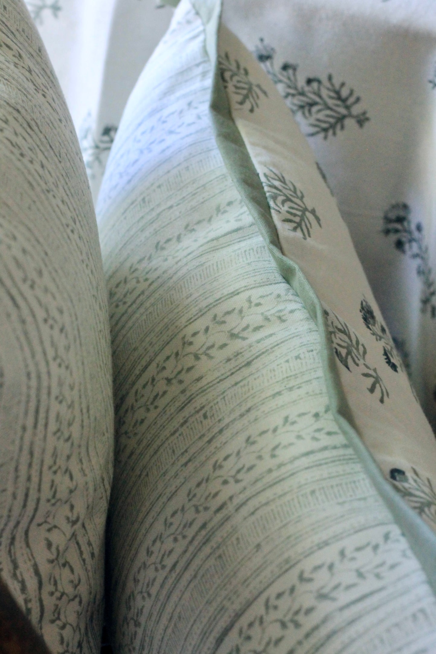 Charlotte with Claire Stripe in Slate Petite Pillows | 2 sizes