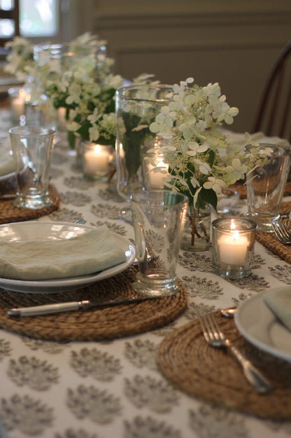 Hydrangea Tablecloths, Slate, 2 sizes