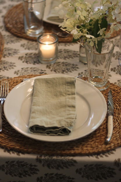 Hydrangea Tablecloths, Slate, 2 sizes