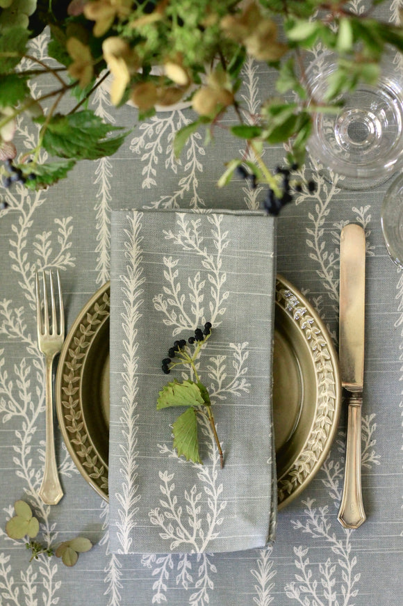Potager in English Blue Table Linens