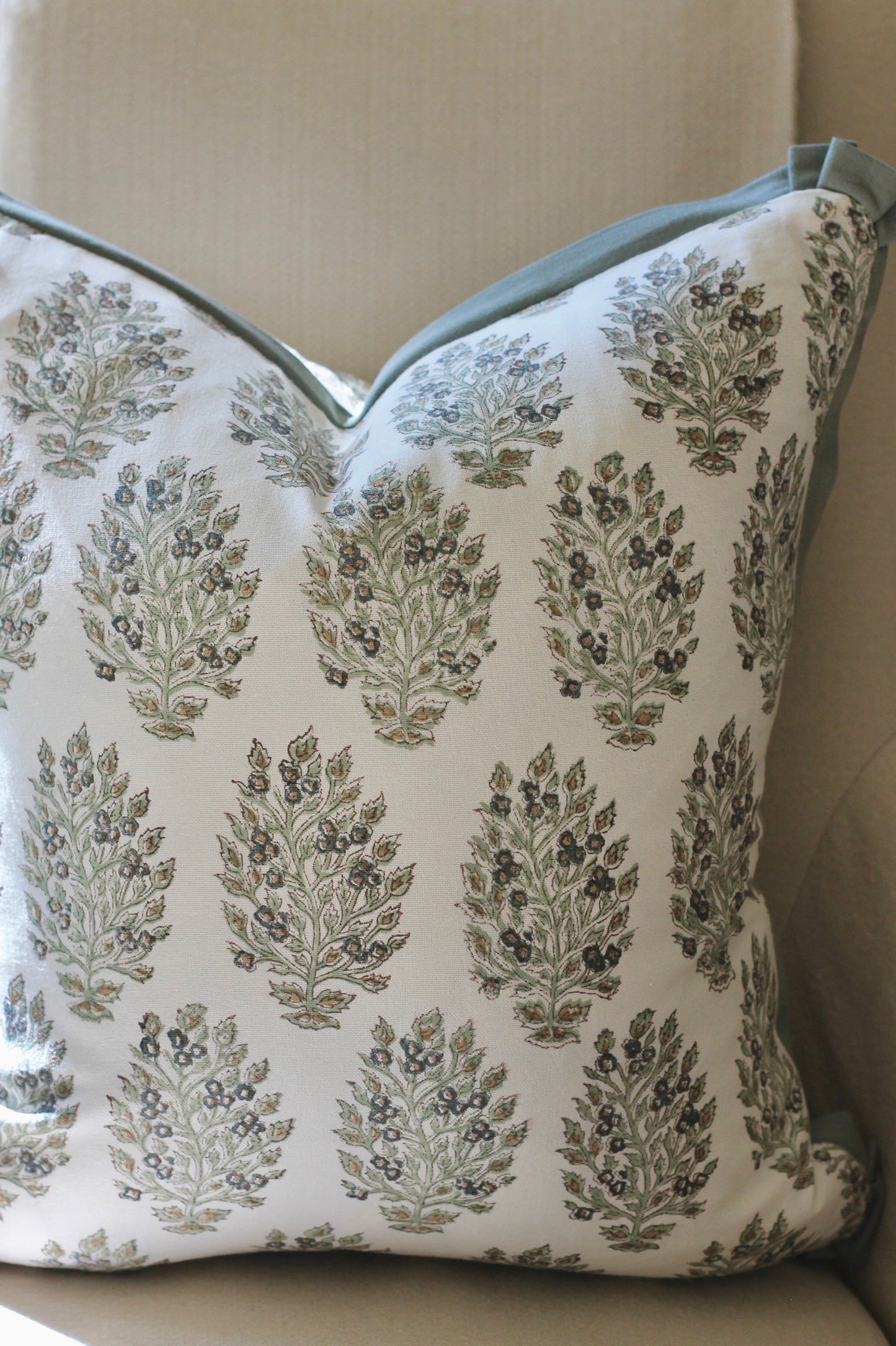 Hydrangea in Slate Pillow Covers with Slate Flange | 3 sizes