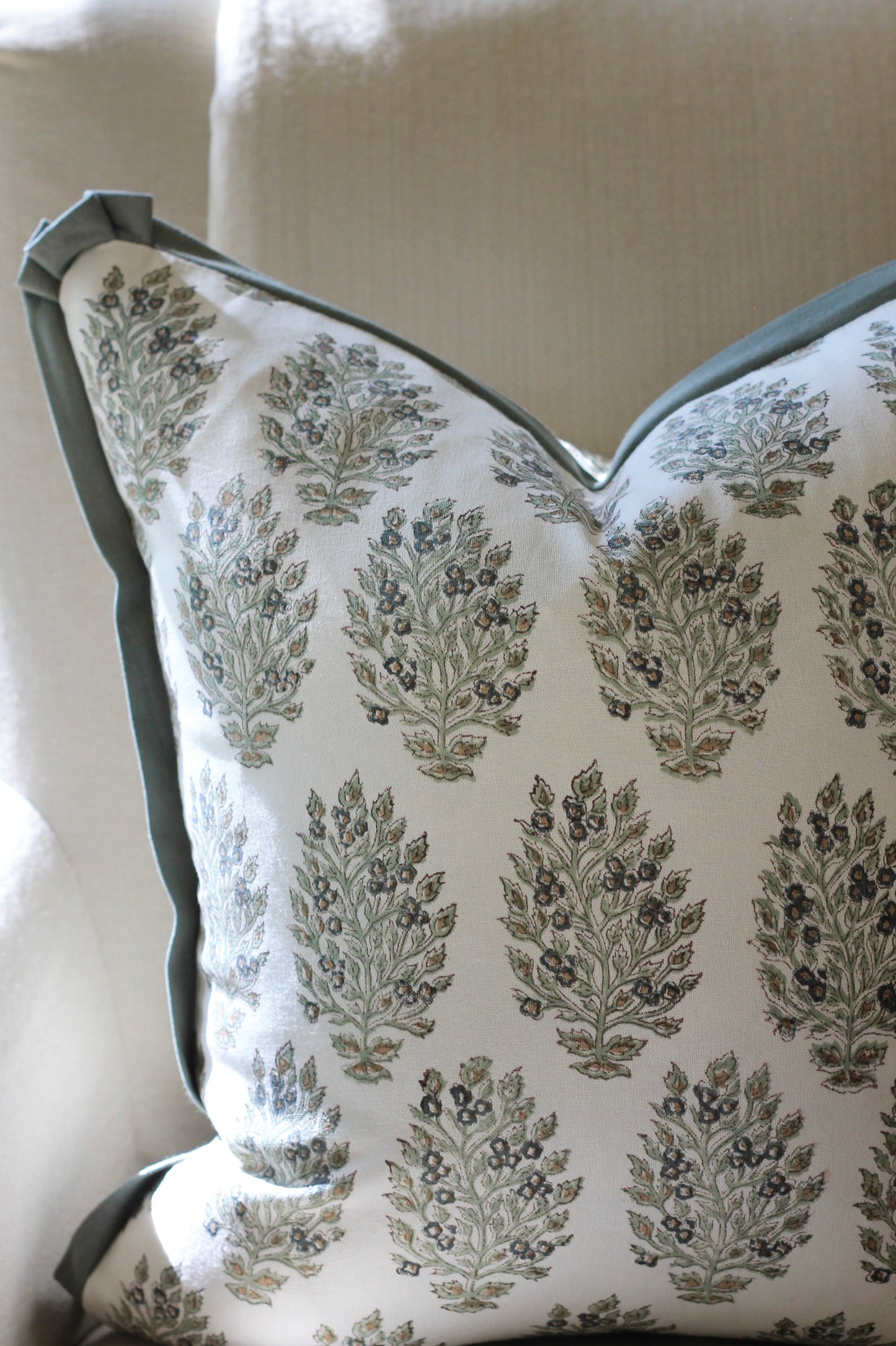 Hydrangea in Slate Pillow Covers with Slate Flange | 3 sizes