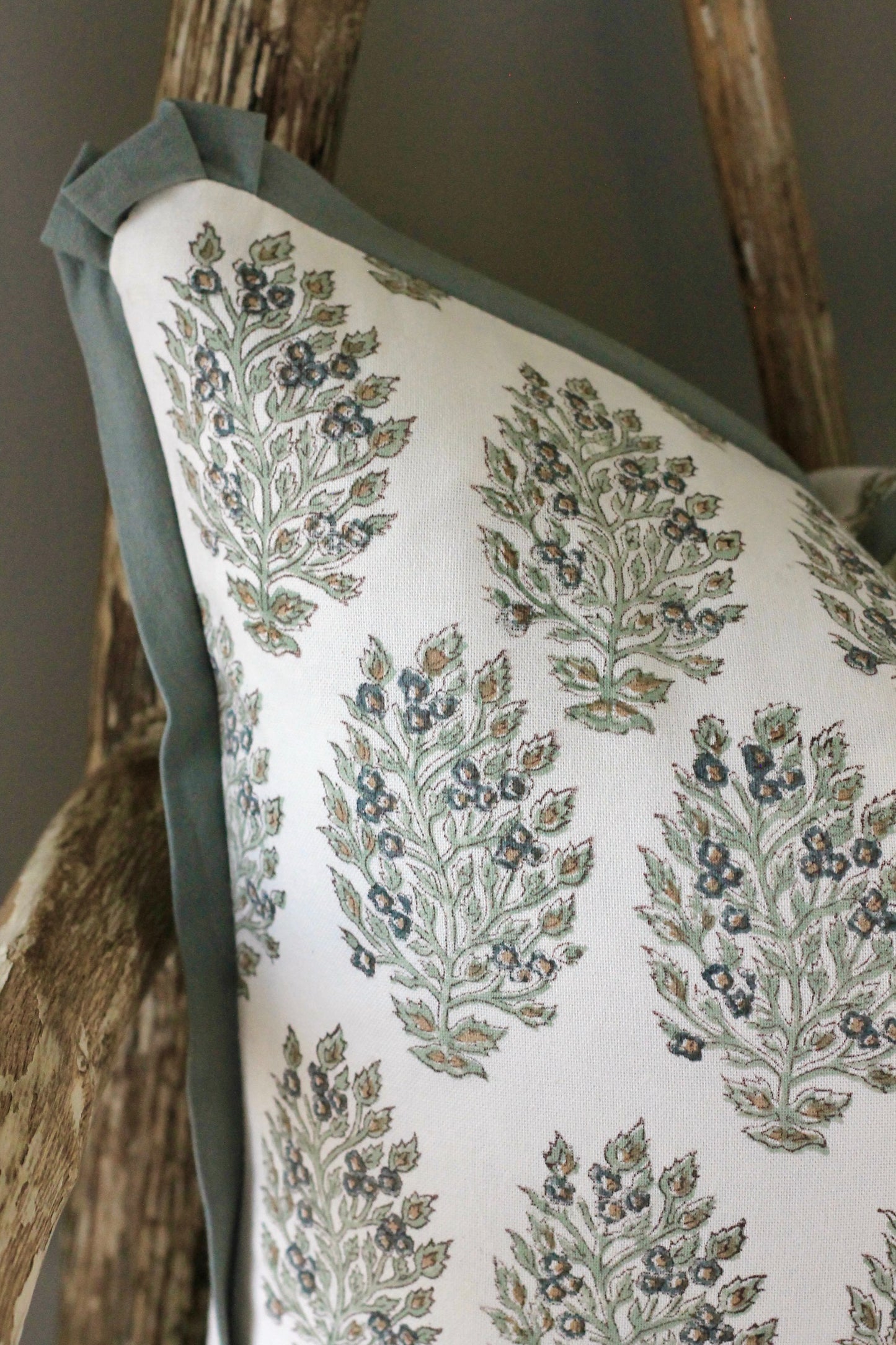 Hydrangea in Slate Pillow Covers with Slate Flange | 3 sizes