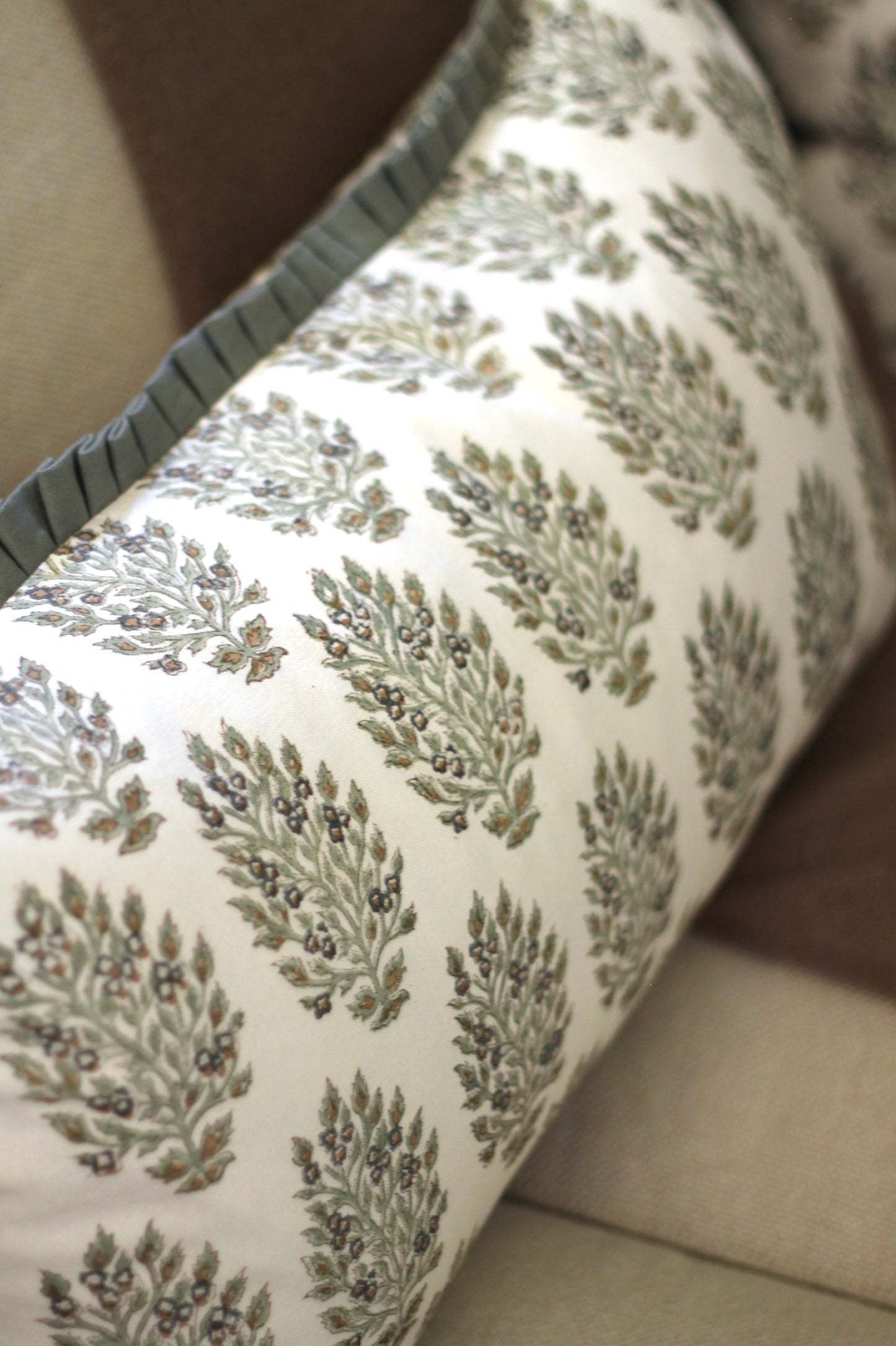 Hydrangea in Slate Pillow Covers with Slate Flange | 3 sizes