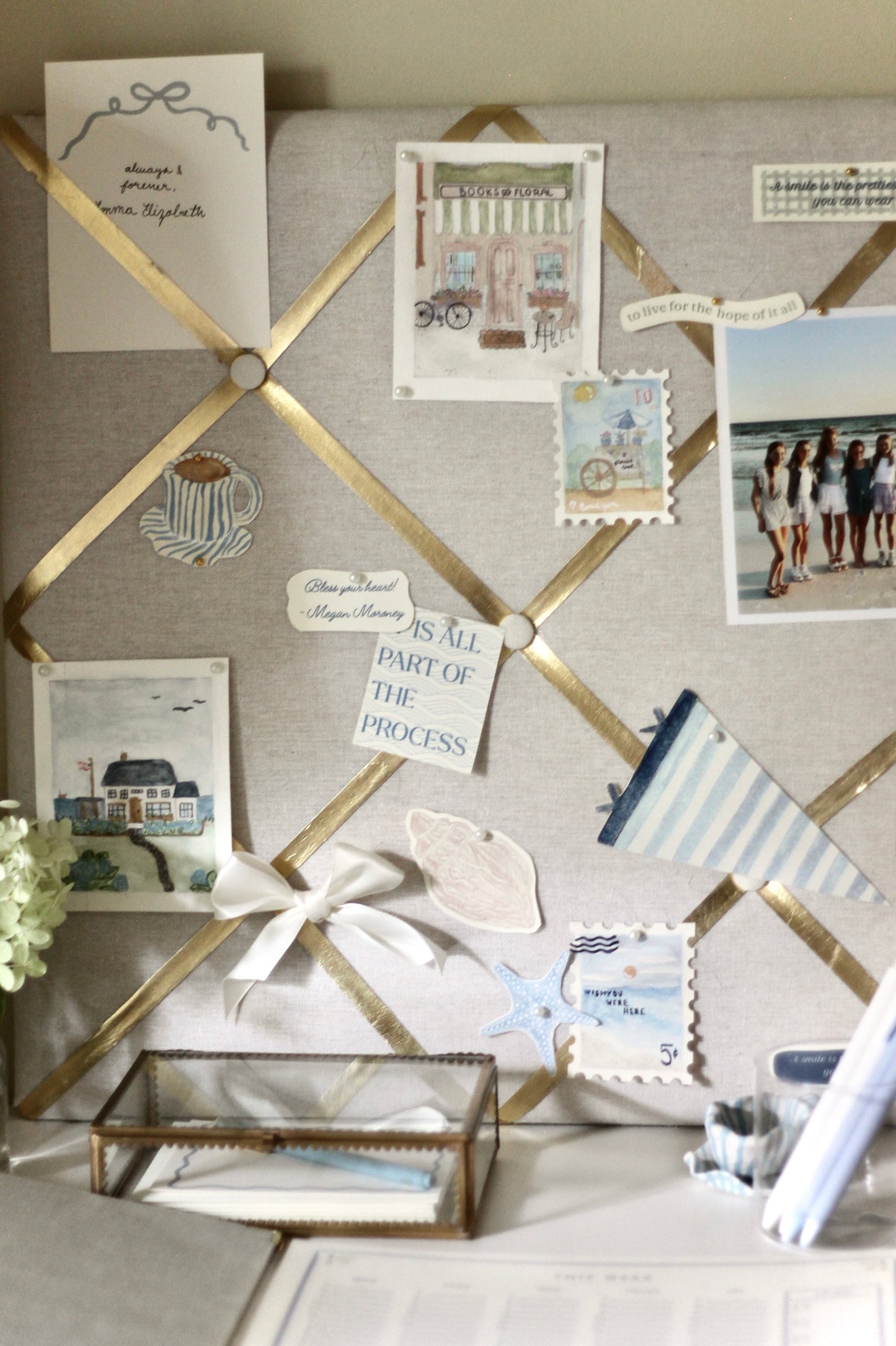 EH Coastal Bow Stationery Set