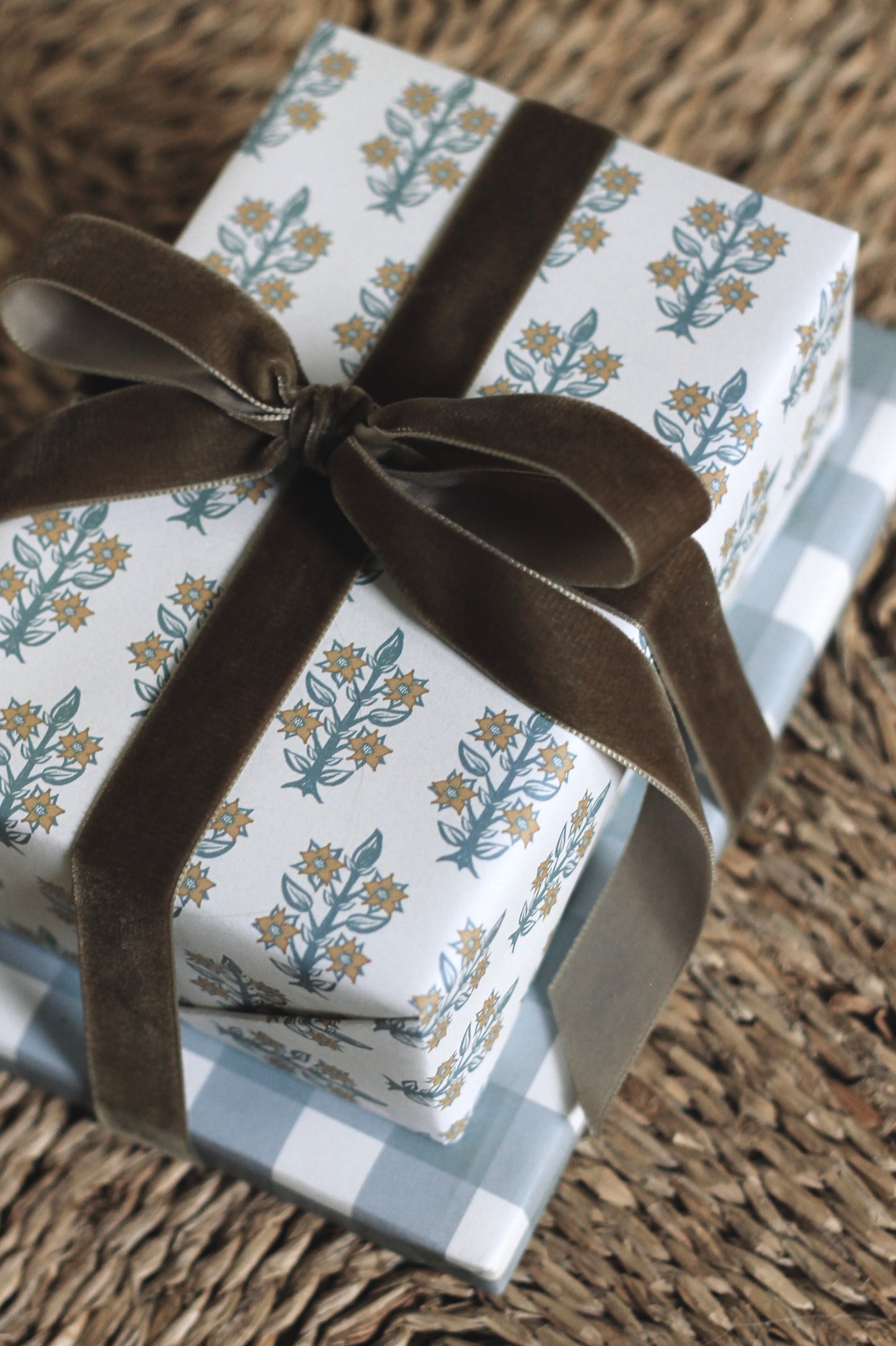 Mason Wrapping Paper in Pewter
