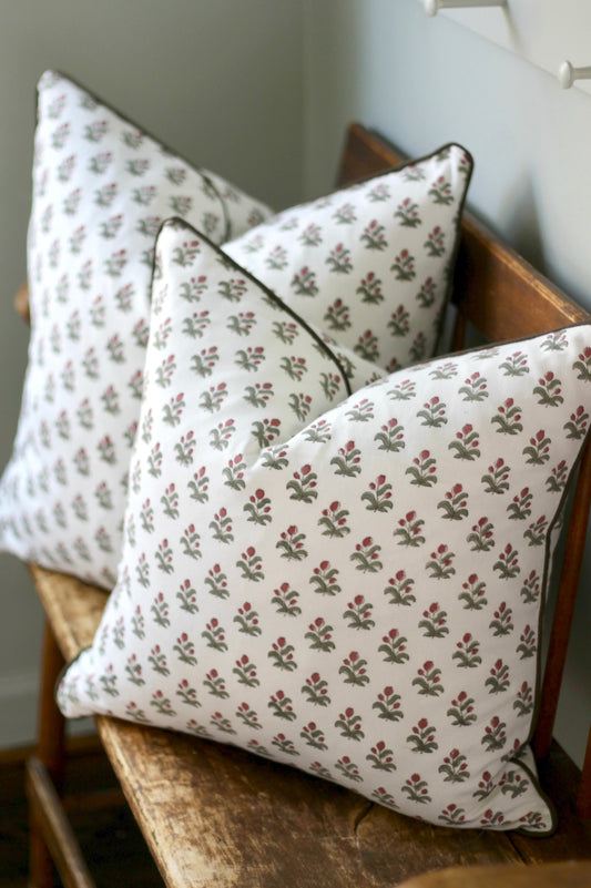 Alison Pillow Covers | Walnut Trim