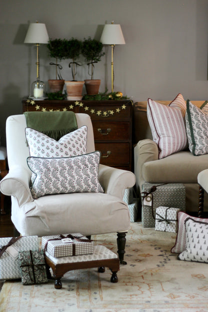 Alison Pillow Covers | Walnut Trim